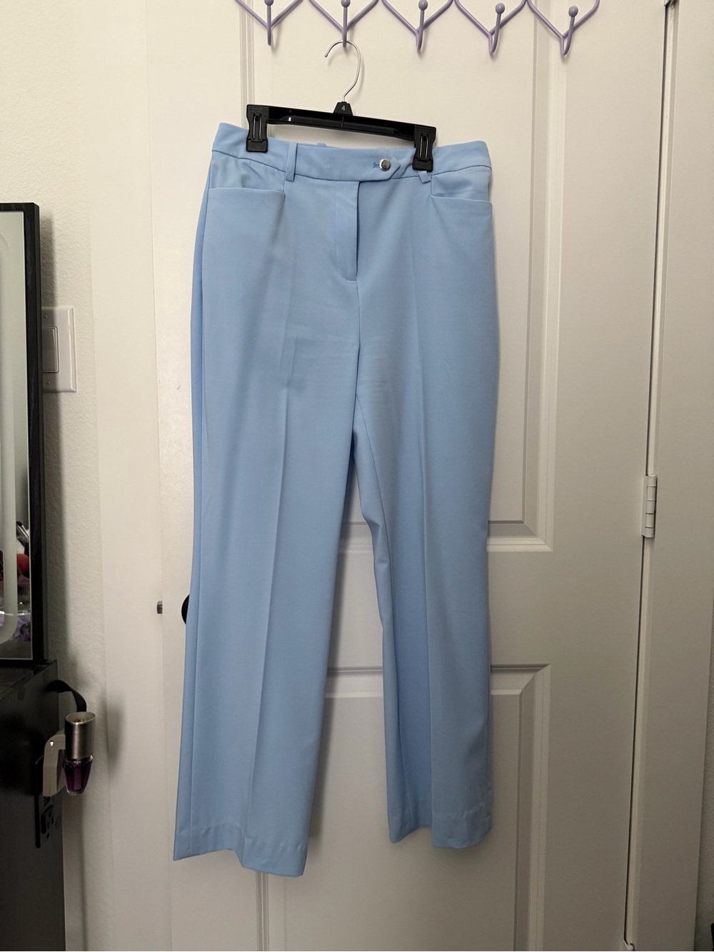 Calvin Klein size 4 Light Blue Women's Straight-Leg Dress Pants